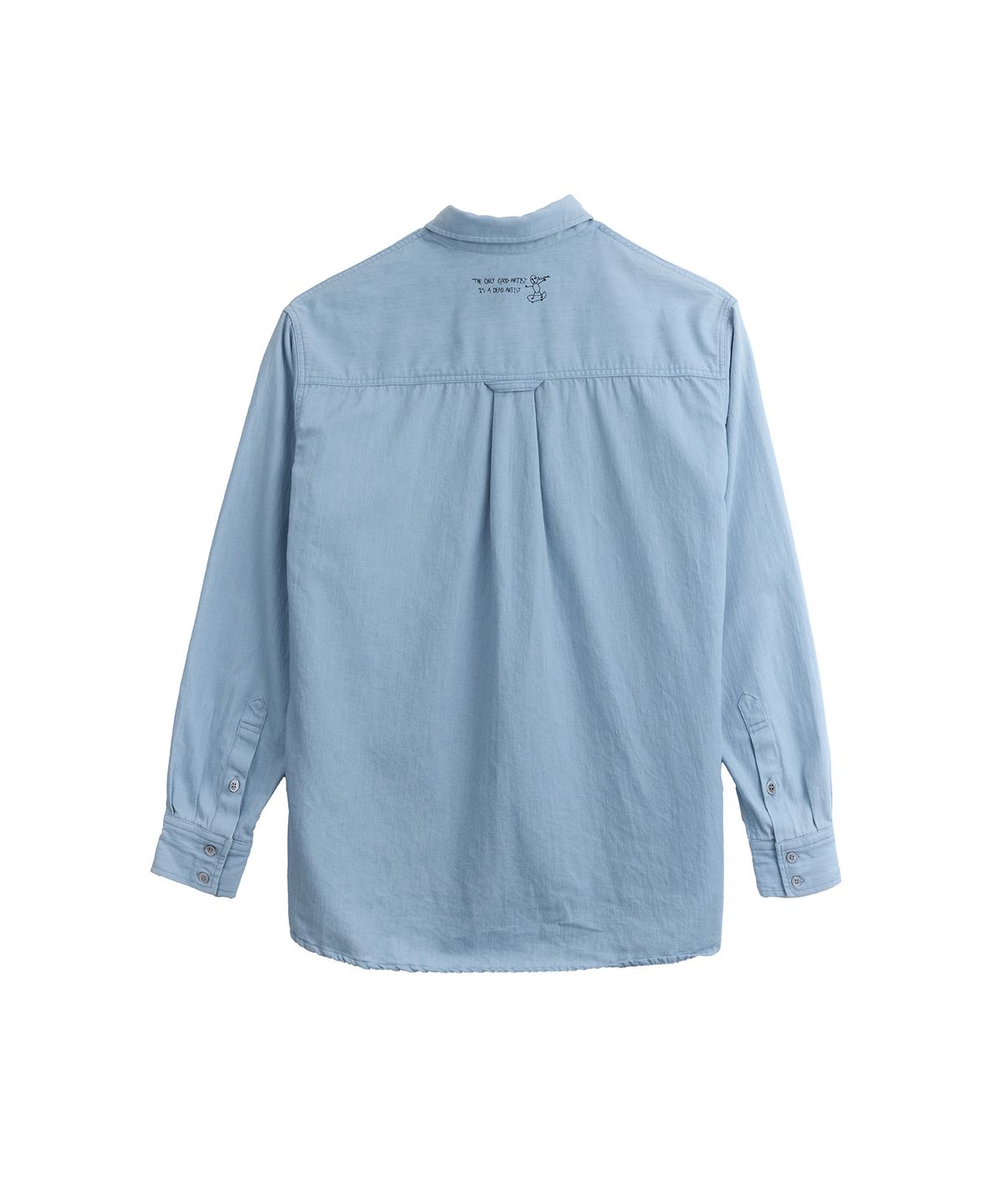 1011갤러리(1011 GALLERY) Skater Denim Shirts - Light Blue