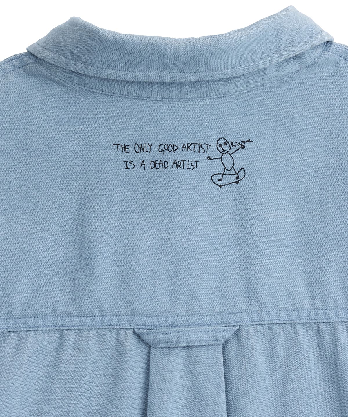 1011갤러리(1011 GALLERY) Skater Denim Shirts - Light Blue