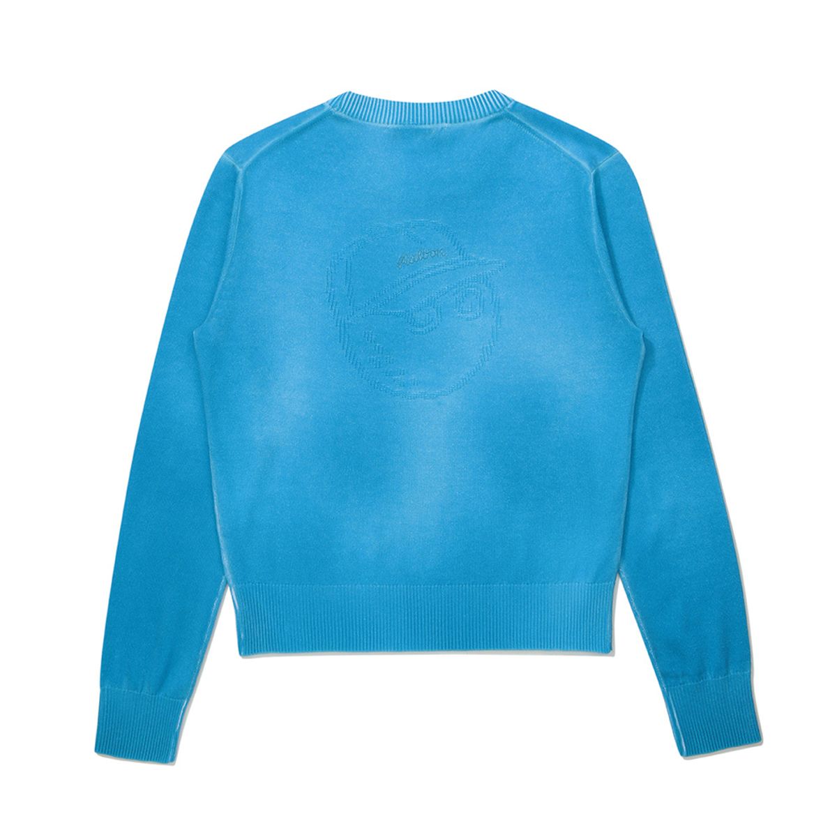 말본 골프(MALBON GOLF) 여성 다잉 DTP 라운드 니트 TEAL BLUE (WOMAN)