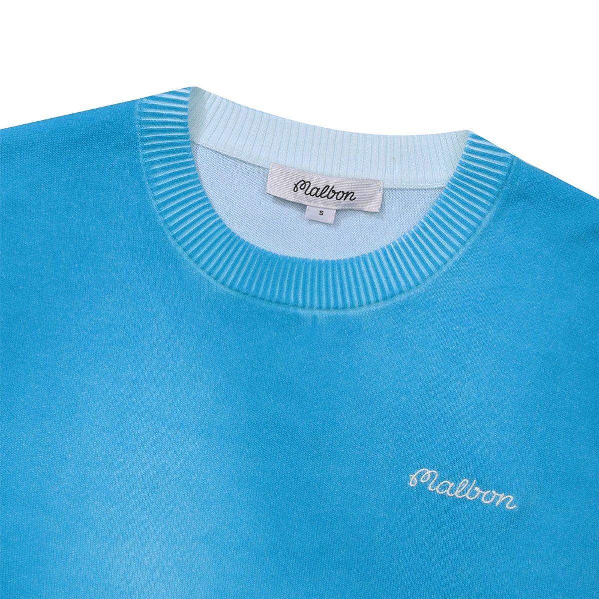 말본 골프(MALBON GOLF) 여성 다잉 DTP 라운드 니트 TEAL BLUE (WOMAN)