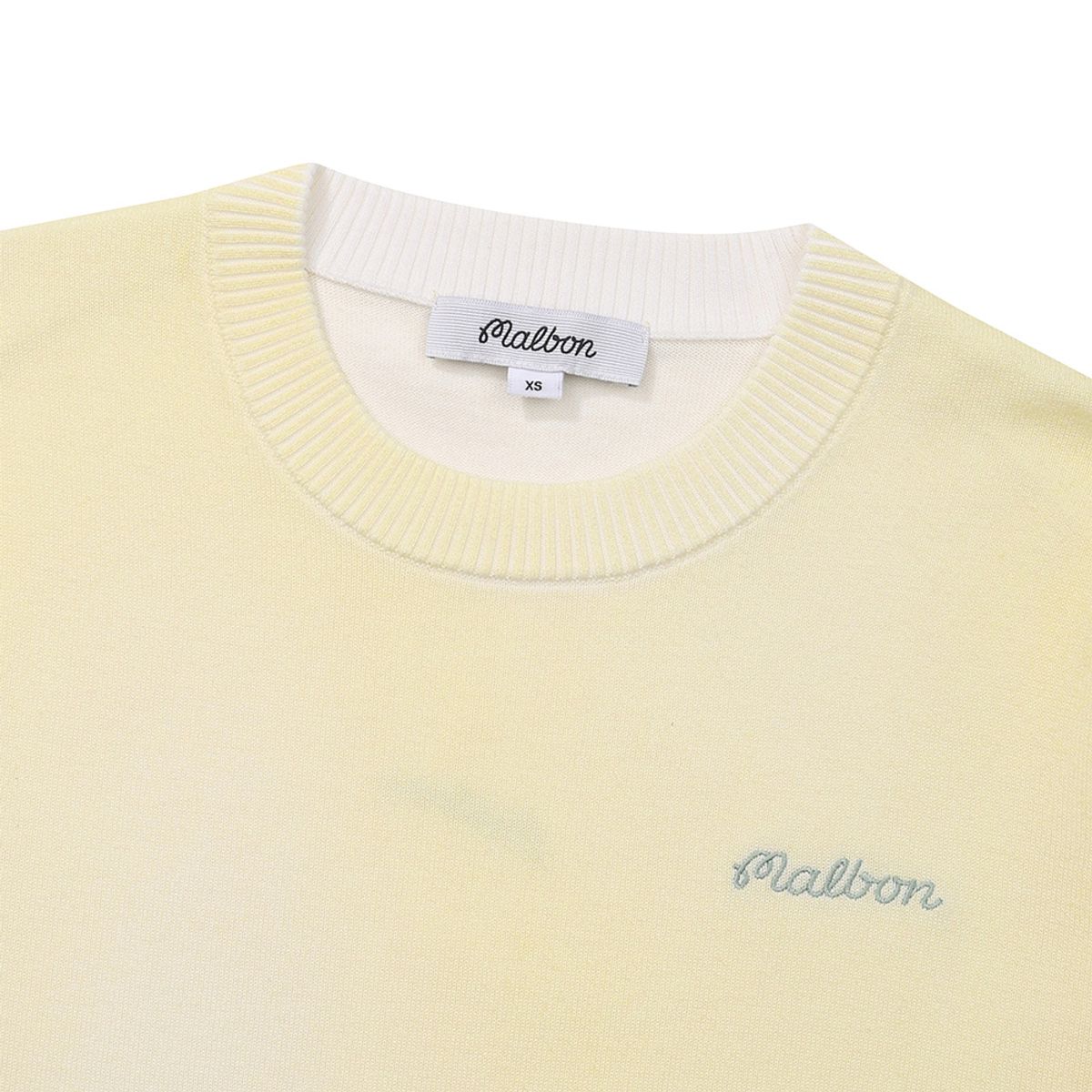 말본 골프(MALBON GOLF) 여성 다잉 DTP 라운드 니트 YELLOW (WOMAN)