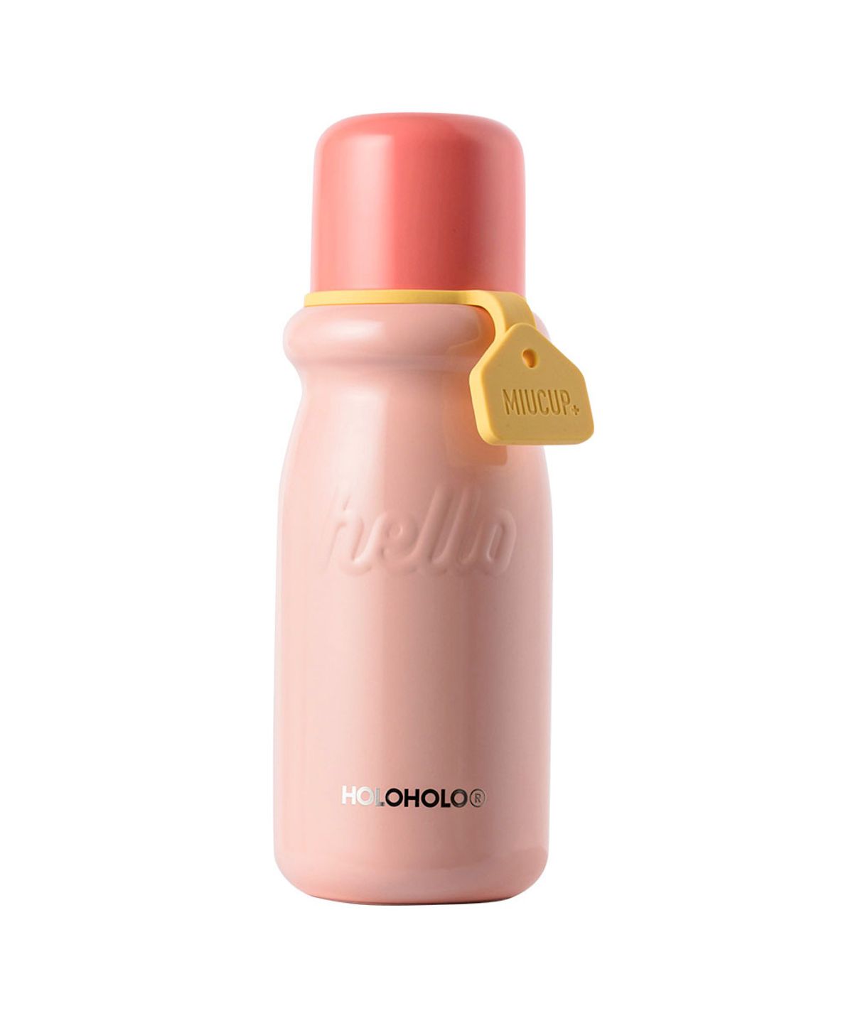 홀로홀로(HOLOHOLO) 트윈원 원터치 밀크 보온병 텀블러 510ml 핑크
