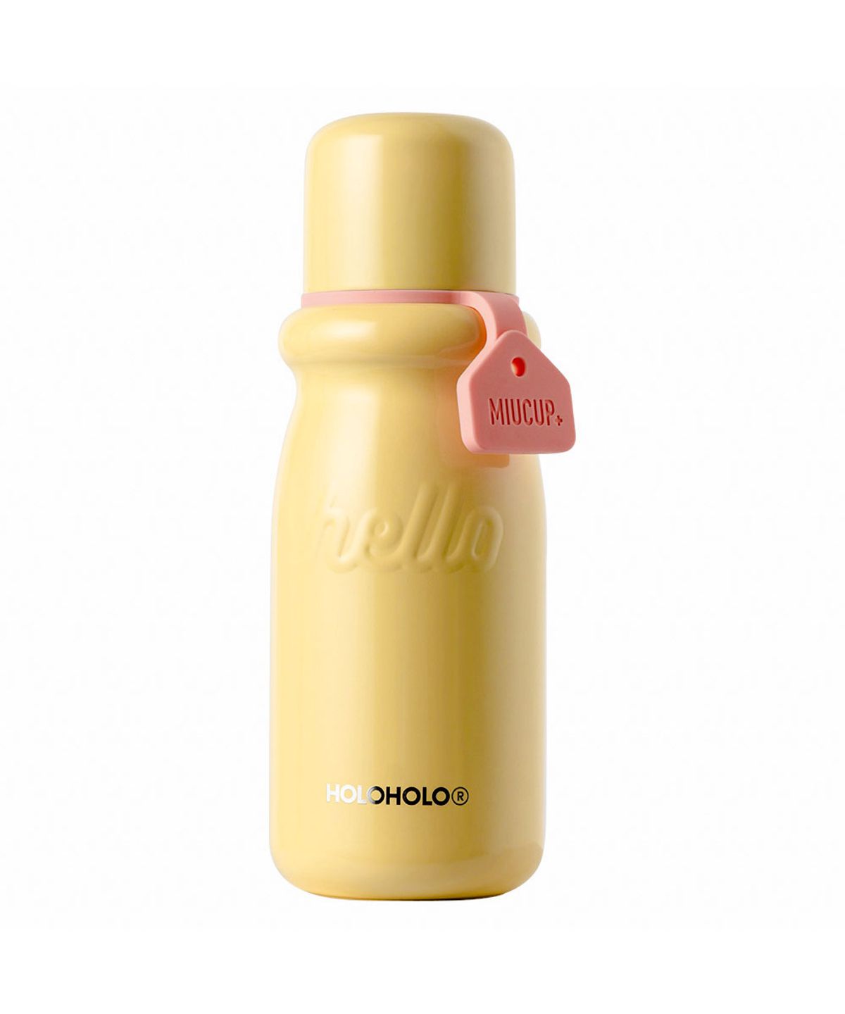 홀로홀로(HOLOHOLO) 트윈원 원터치 밀크 보온병 텀블러 510ml 옐로우