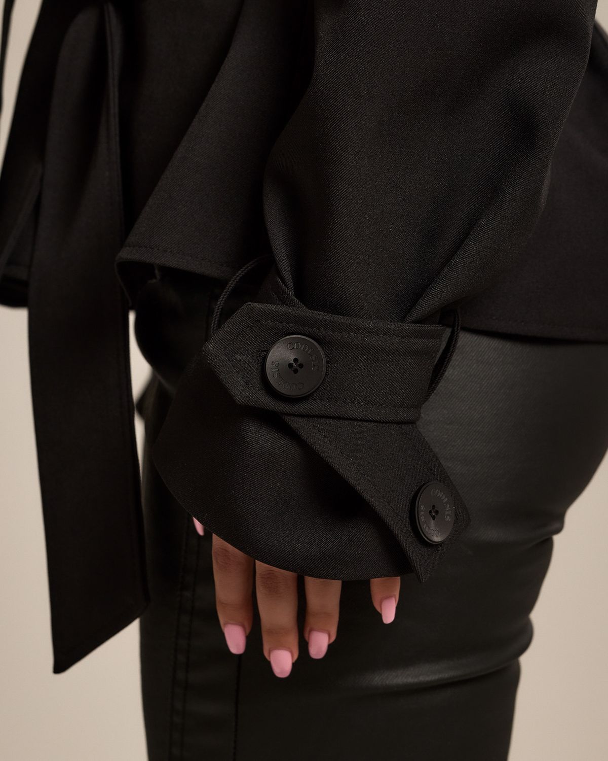 쿨시스(COOLSIS) CS CLASSIC TRENCH JACKET-026 (BLACK)