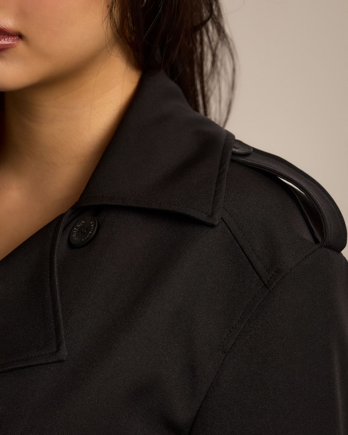 쿨시스(COOLSIS) CS CLASSIC TRENCH JACKET-026 (BLACK)