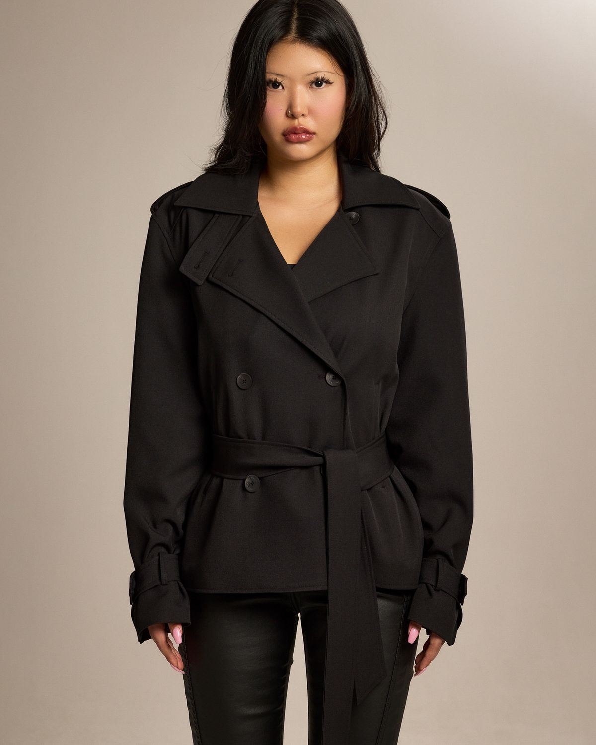쿨시스(COOLSIS) CS CLASSIC TRENCH JACKET-026 (BLACK)