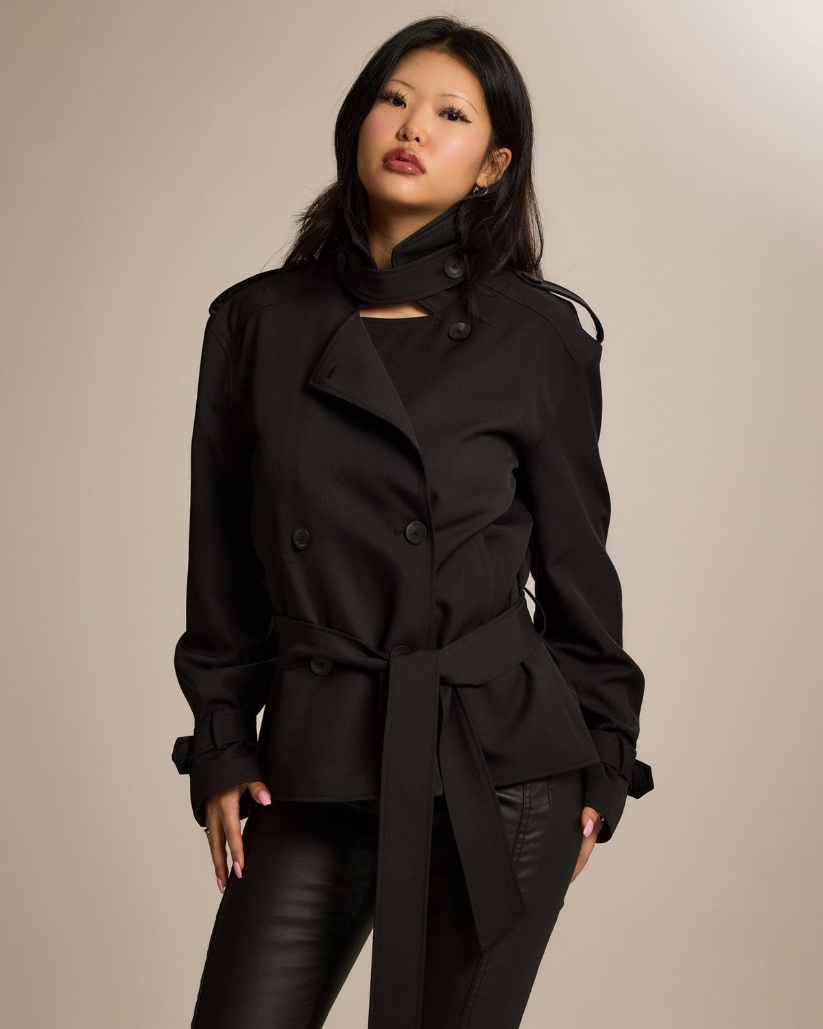 쿨시스(COOLSIS) CS CLASSIC TRENCH JACKET-026 (BLACK)