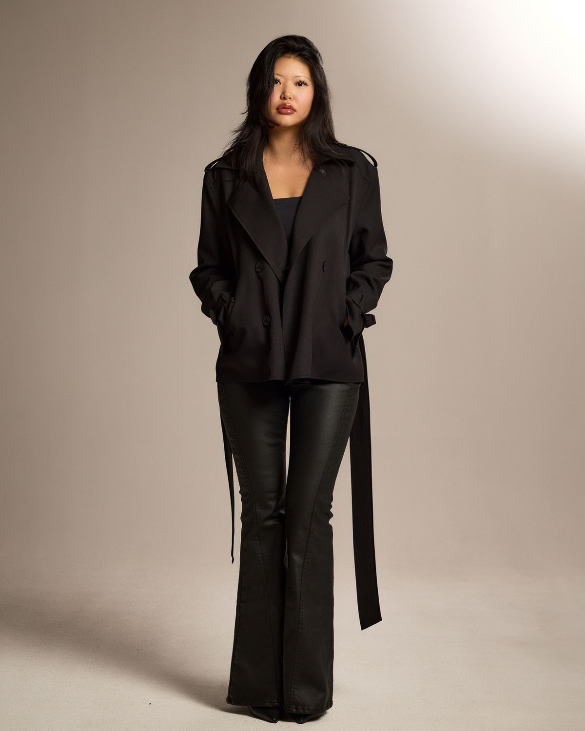 쿨시스(COOLSIS) CS CLASSIC TRENCH JACKET-026 (BLACK)