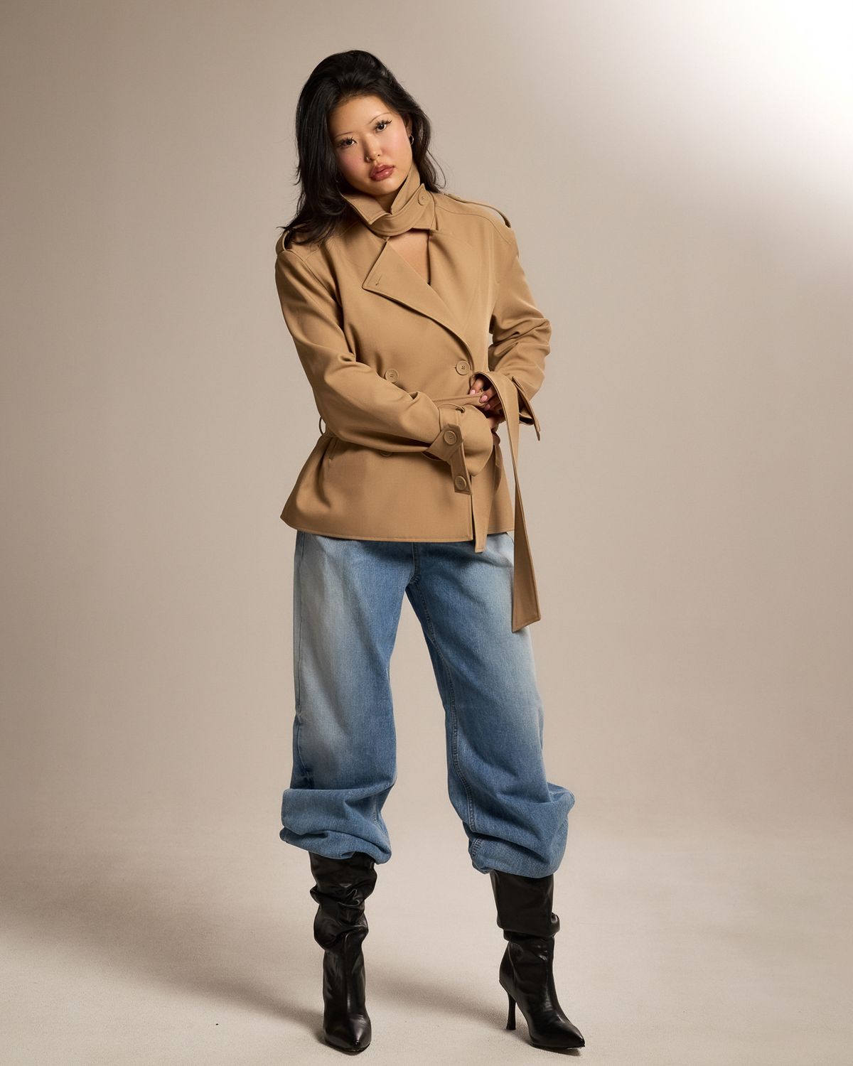 쿨시스(COOLSIS) CS CLASSIC TRENCH JACKET-026 (BEIGE)