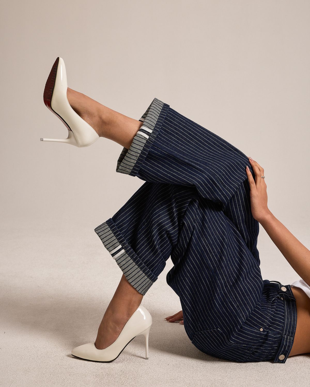쿨시스(COOLSIS) CS STRIPE WIDE JEANS-066