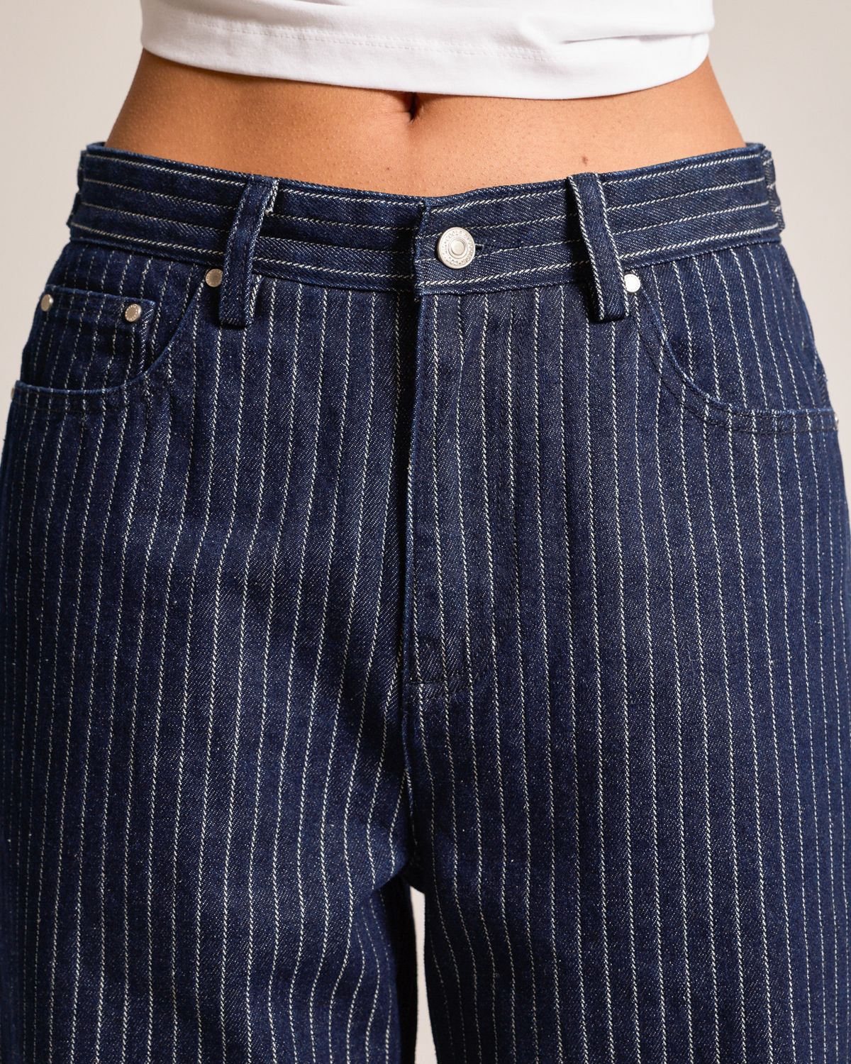 쿨시스(COOLSIS) CS STRIPE WIDE JEANS-066