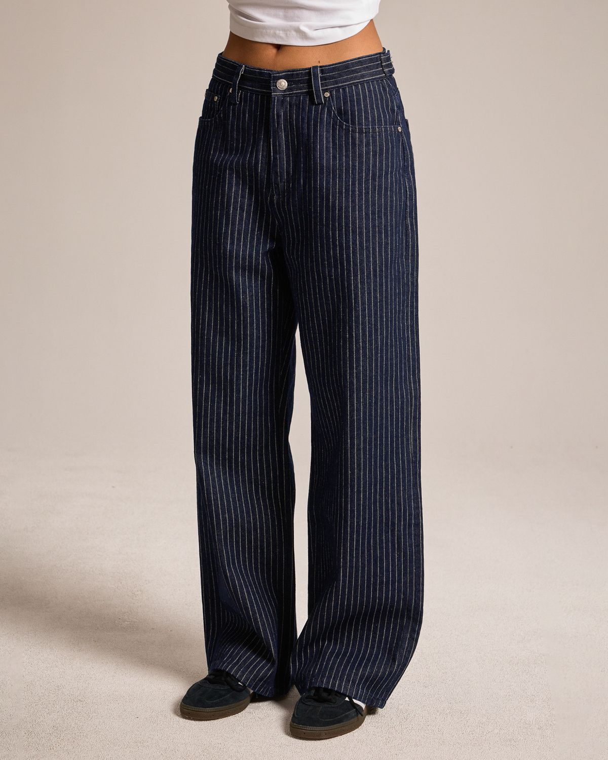 쿨시스(COOLSIS) CS STRIPE WIDE JEANS-066