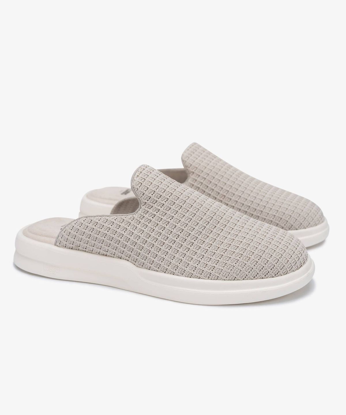 루쏘 클라우드(LUSSO CLOUD) PELLI WAFFLE KNIT_GREY/MARSHMALLOW