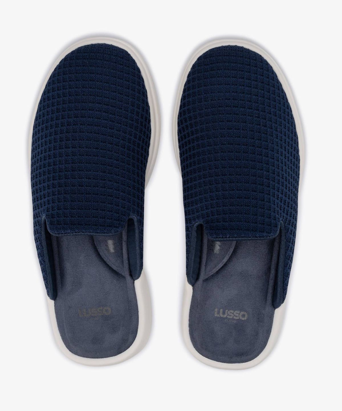 루쏘 클라우드(LUSSO CLOUD) PELLI WAFFLE KNIT_INDIGO/MARSHMALLOW