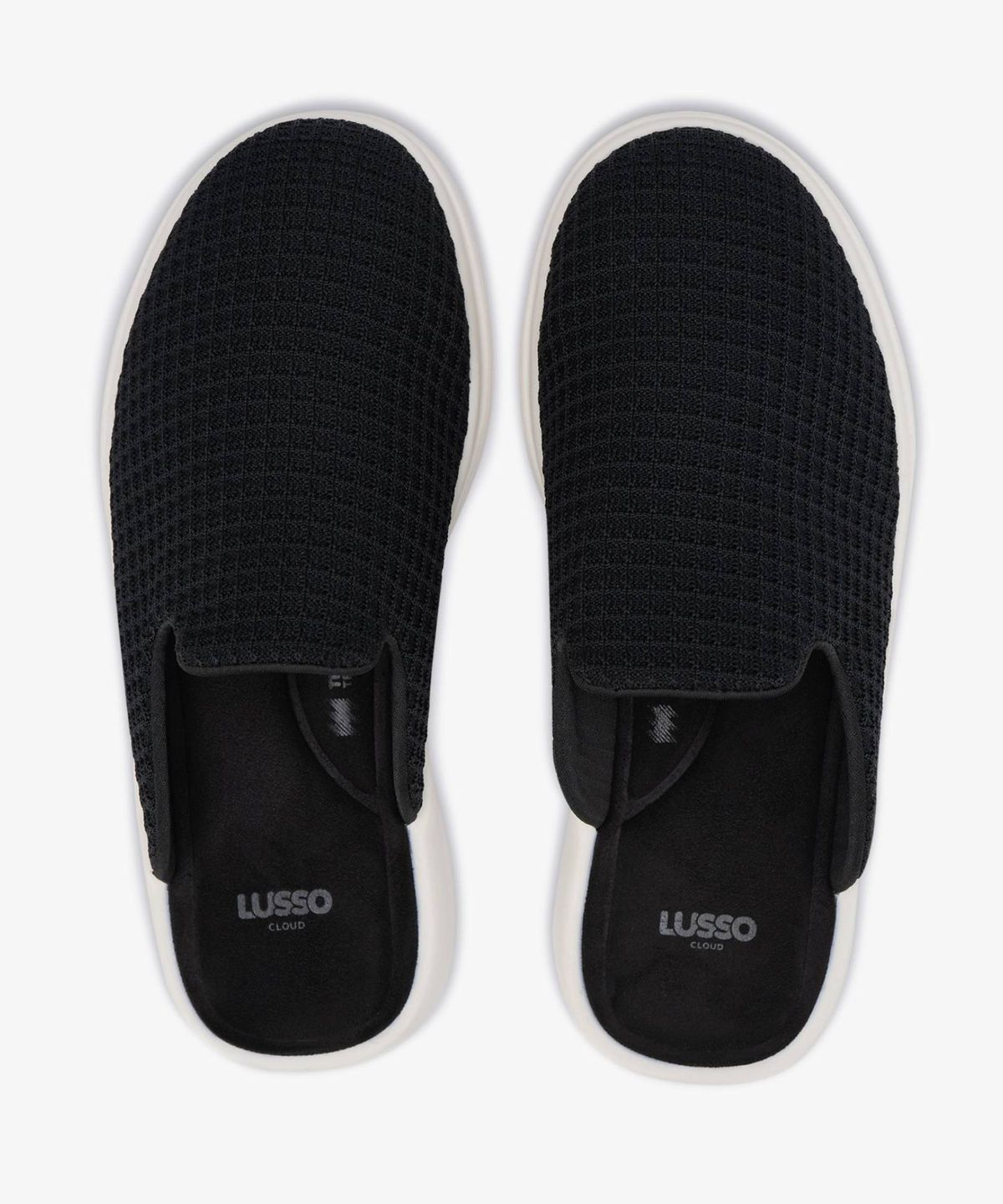 루쏘 클라우드(LUSSO CLOUD) PELLI WAFFLE KNIT_JET BLACK/MARSHMALLOW