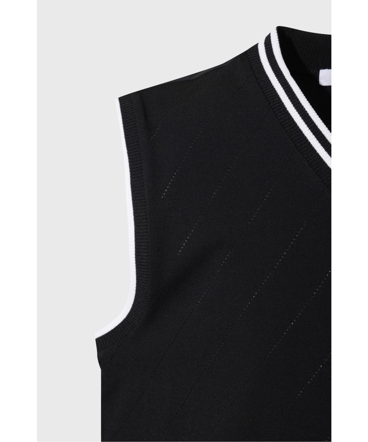 왁(WAAC) Men WAACKY Hybrid Knit Vest WMWAM26300BKX