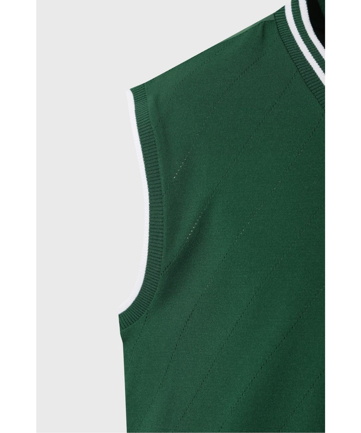 왁(WAAC) Men WAACKY Hybrid Knit Vest WMWAM26300GRD