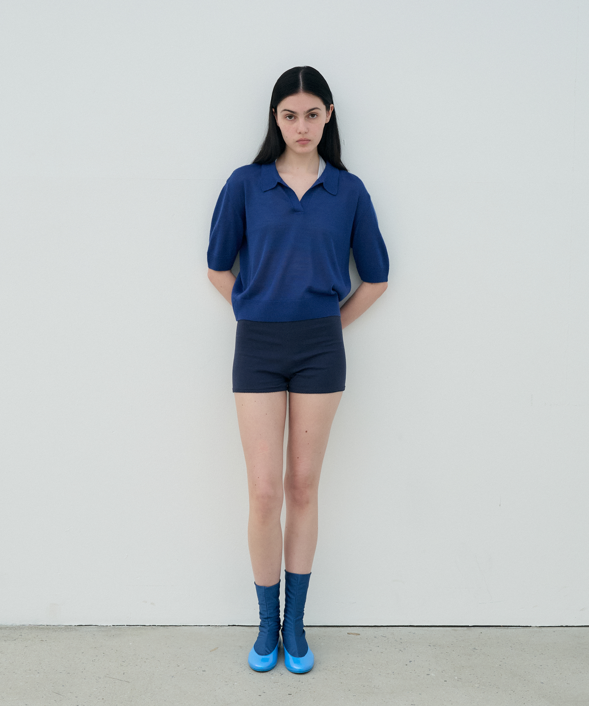 정감 스튜디오(JEONGGAM STUDIOS) Wool Blend Open Collar Knit_3 color