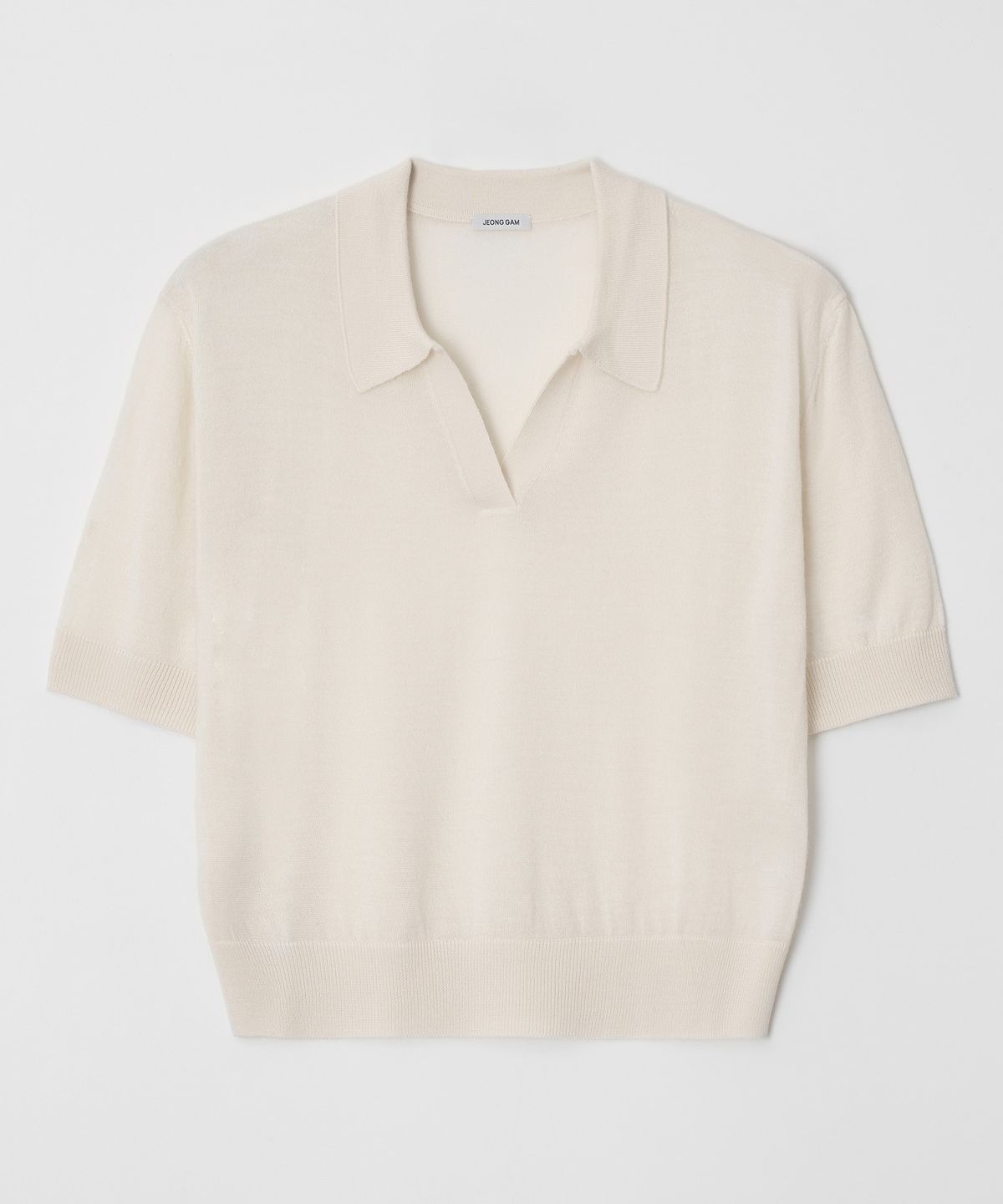 정감 스튜디오(JEONGGAM STUDIOS) Wool Blend Open Collar Knit_3 color