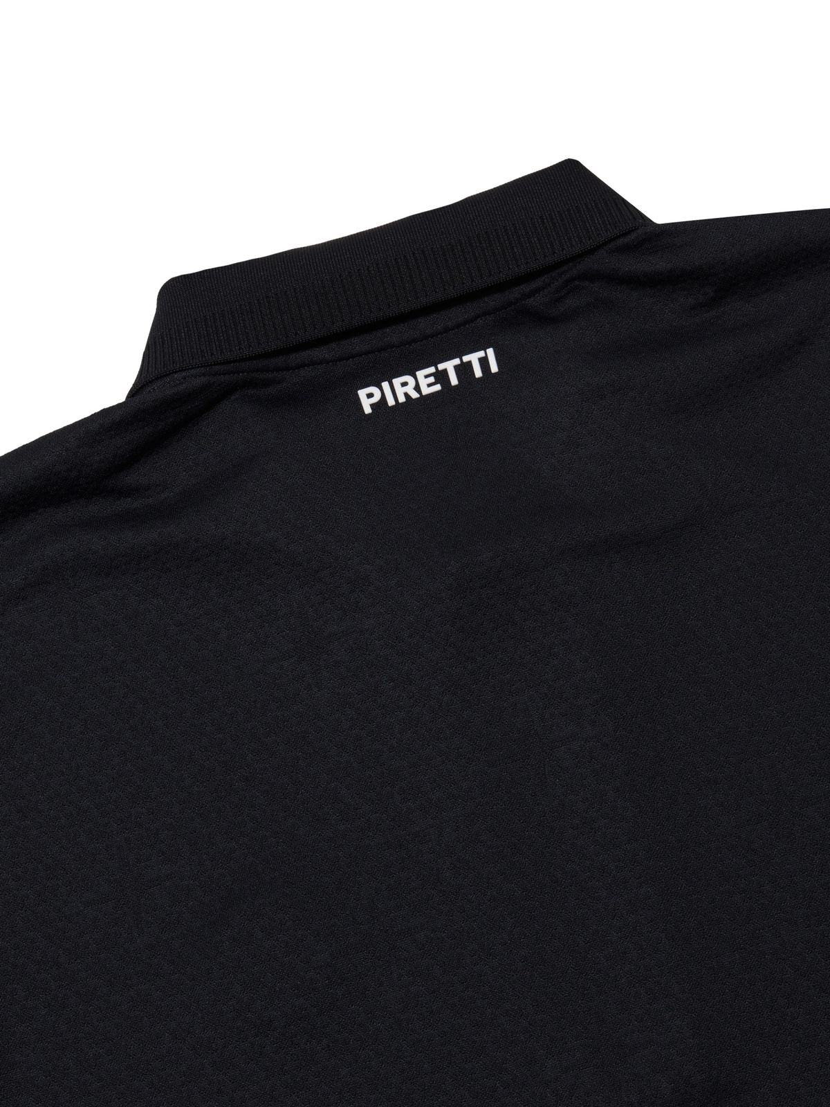 피레티(PIRETTI) 눈꽃 자카드 폴로 티셔츠 M_Black