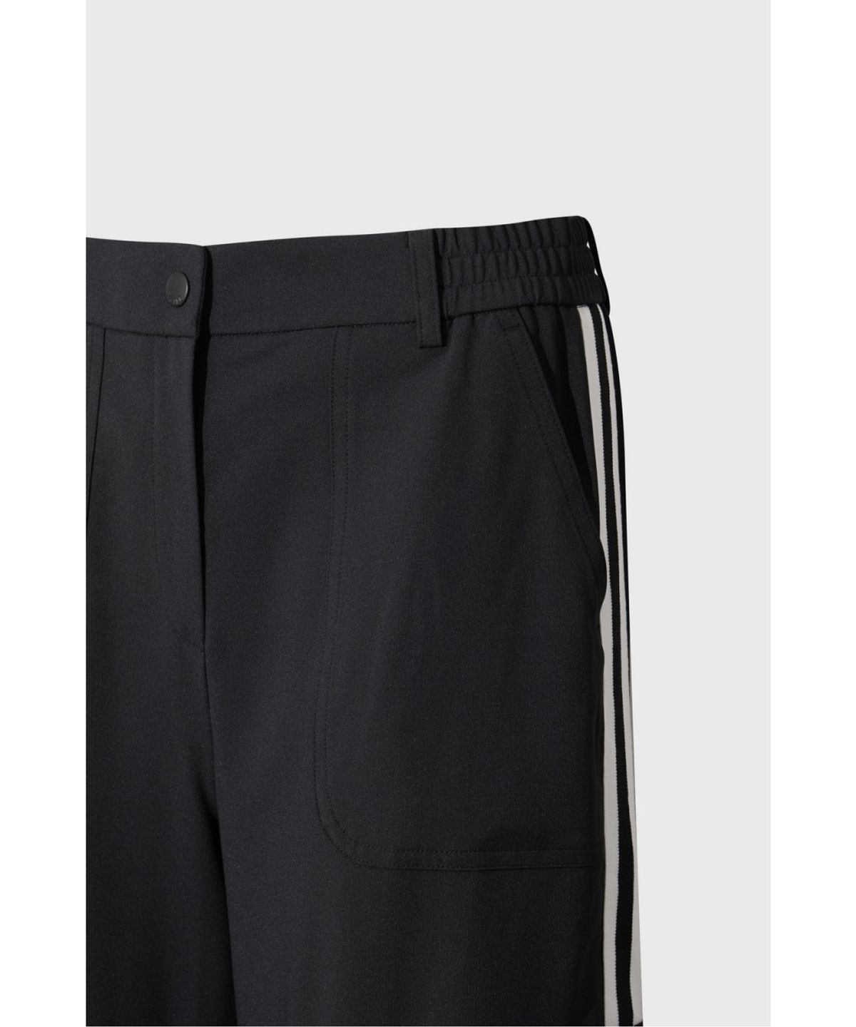 왁(WAAC) Women Stripe wide pants WWPNM26207BKX