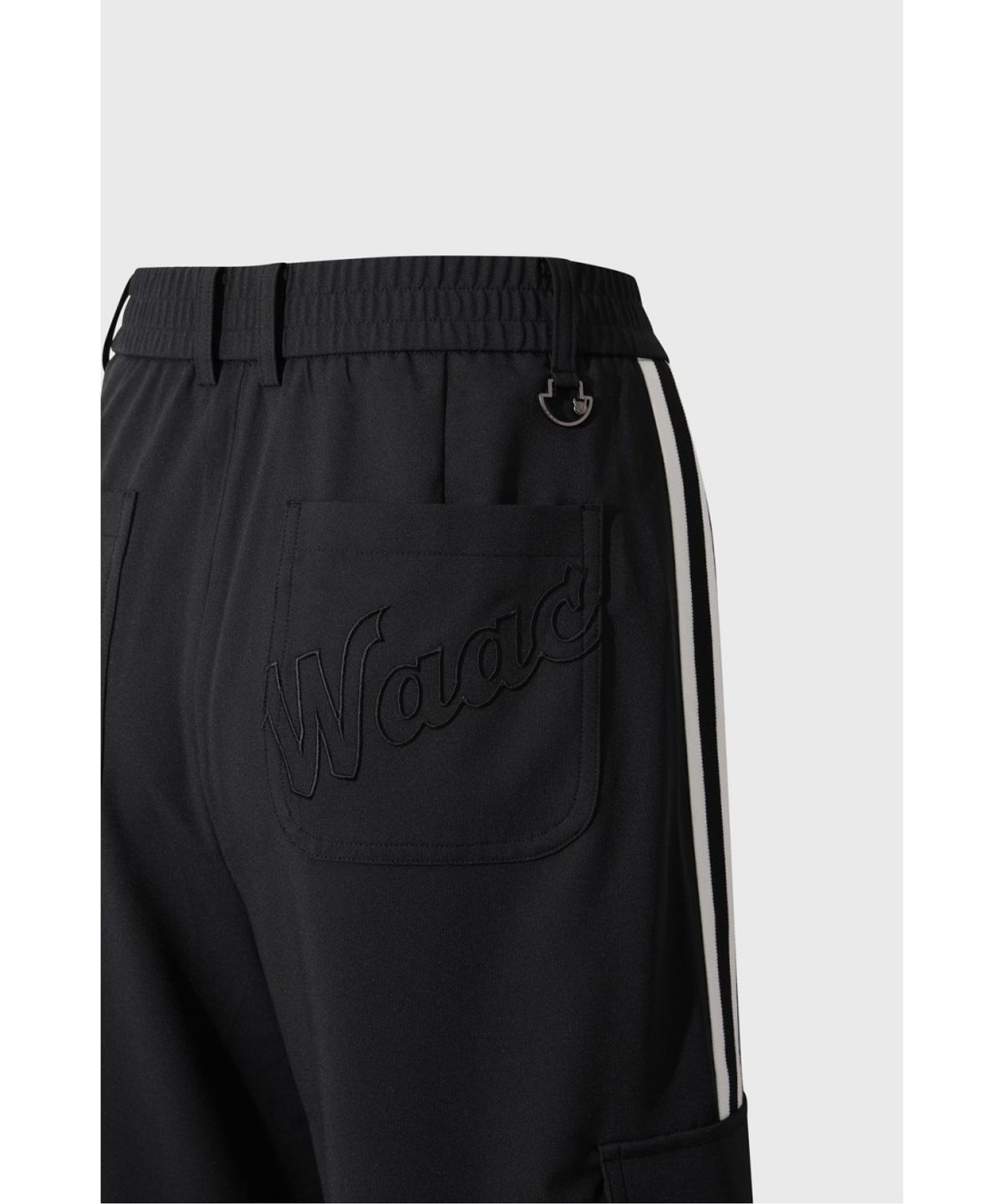 왁(WAAC) Women Stripe wide pants WWPNM26207BKX