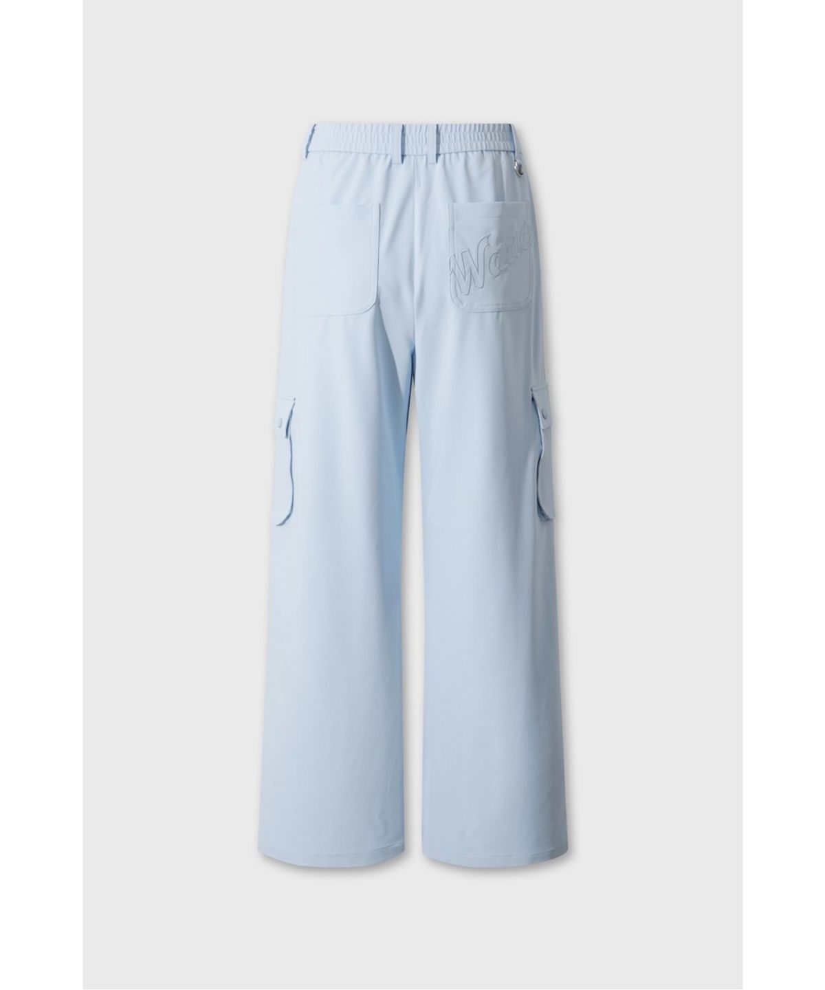 왁(WAAC) Women Stripe wide pants WWPNM26207BUL