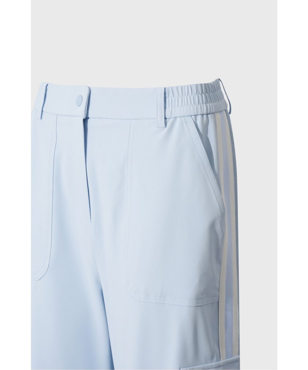 왁(WAAC) Women Stripe wide pants WWPNM26207BUL