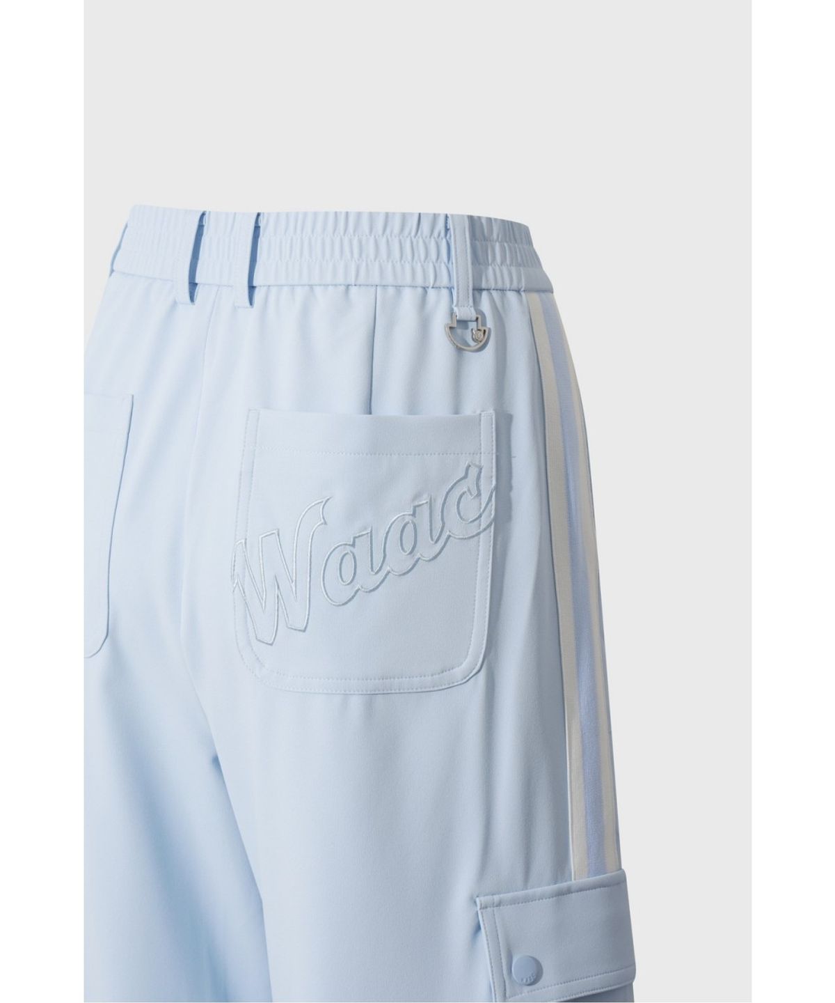 왁(WAAC) Women Stripe wide pants WWPNM26207BUL