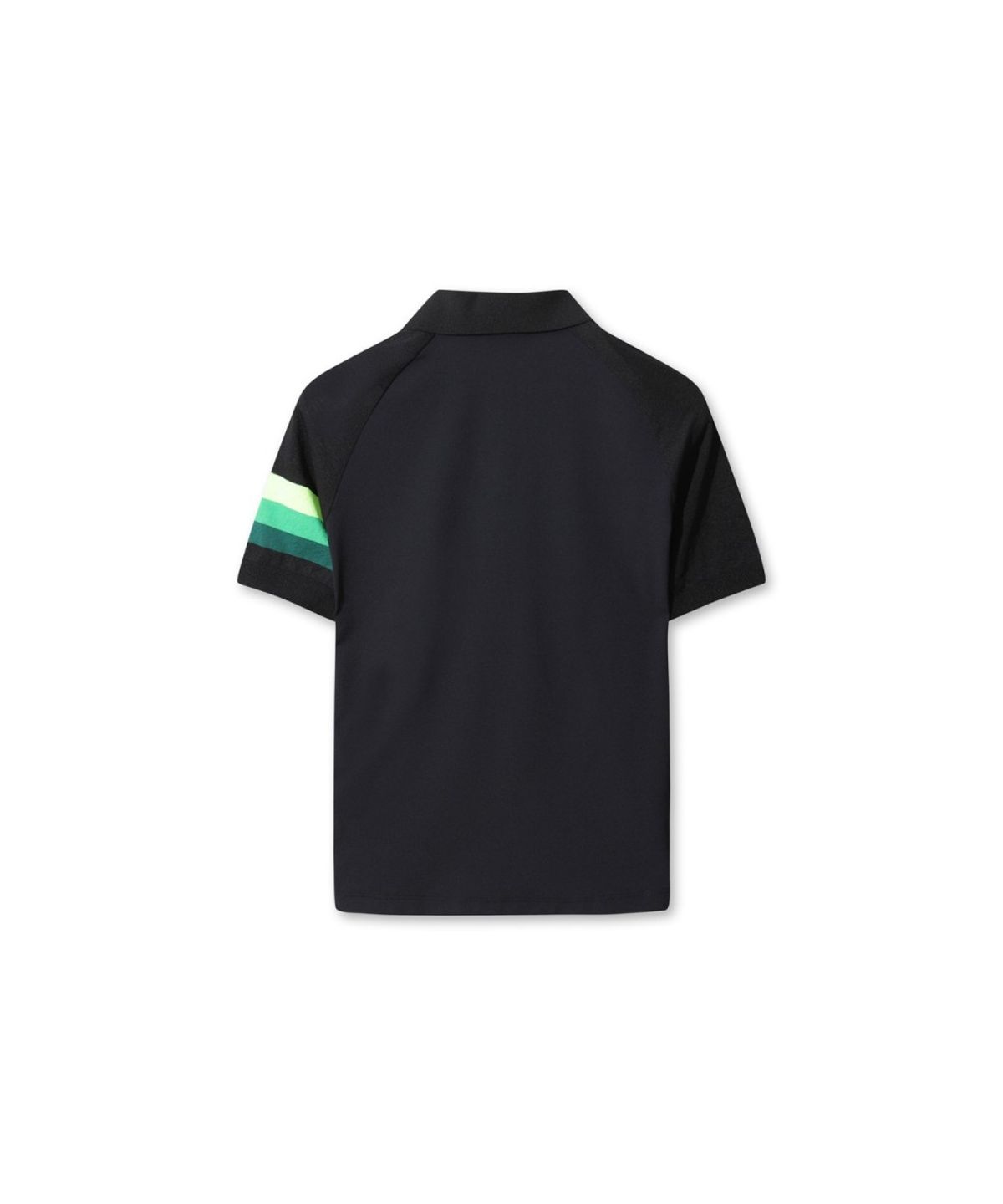 왁(WAAC) Women Knit Sleeve Hybrid Polo WWTCM26301BKX