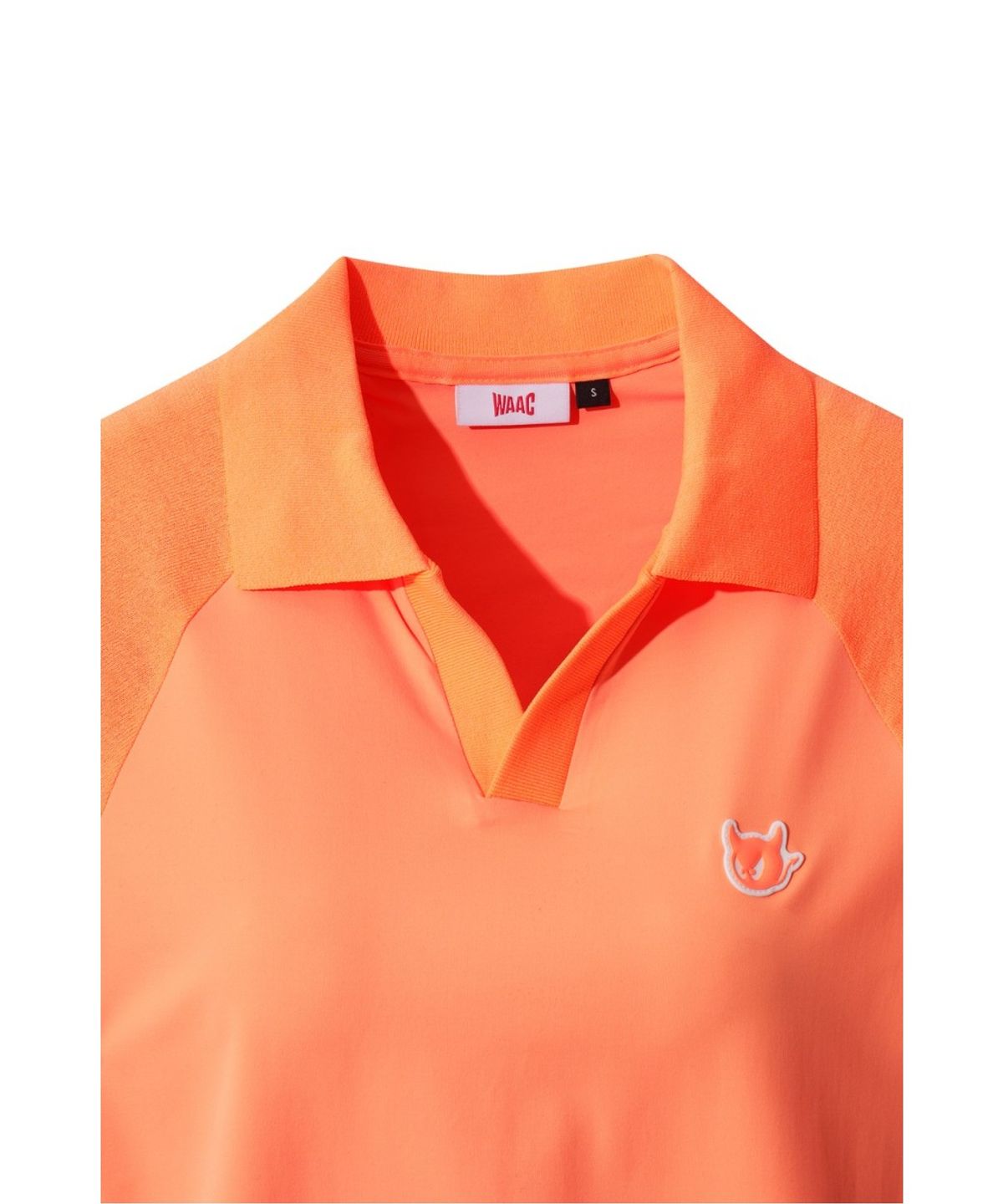왁(WAAC) Women Knit Sleeve Hybrid Polo WWTCM26301ORX