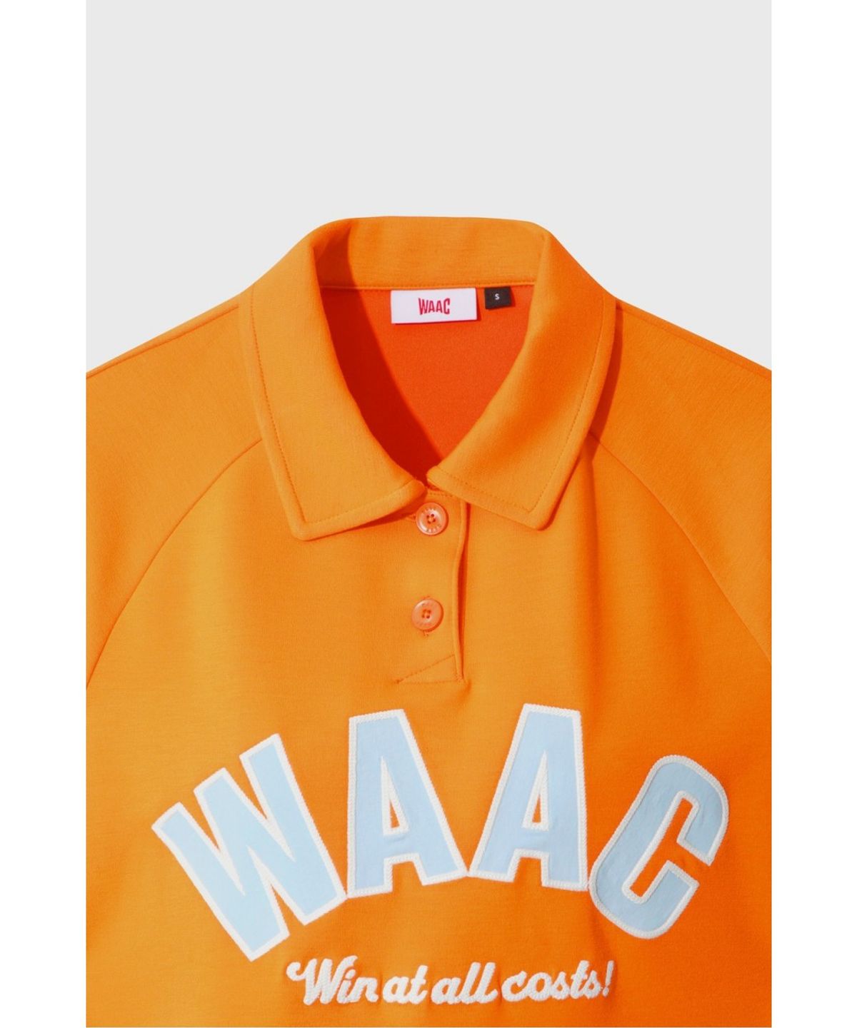 왁(WAAC) Women Logo Loose Fit Polo Sweatshirt WWTCM26302ORX