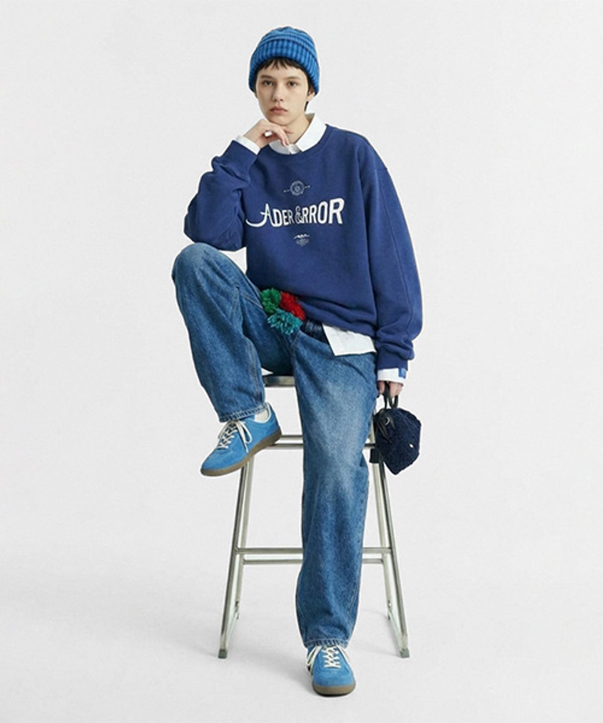 위더로드(WETHEROAD) WTRD3127 아더 카우레더 워싱 독일군 스니커즈 스카이 블루