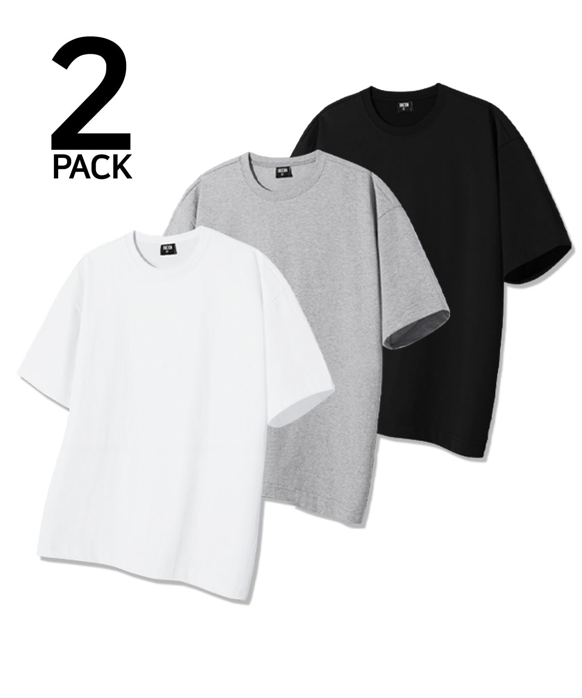 트릴리온(TRILLION) [2PACK] 코마 26수 레이어드 롱 반팔티_3color