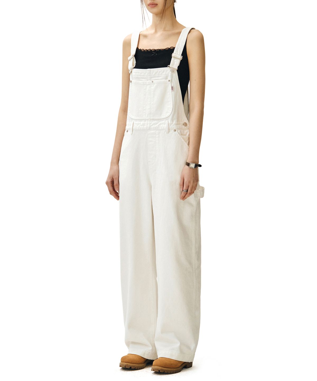 데케트 우먼(DECET WOMEN) Signature Bib Overalls DCWOP001WHITE
