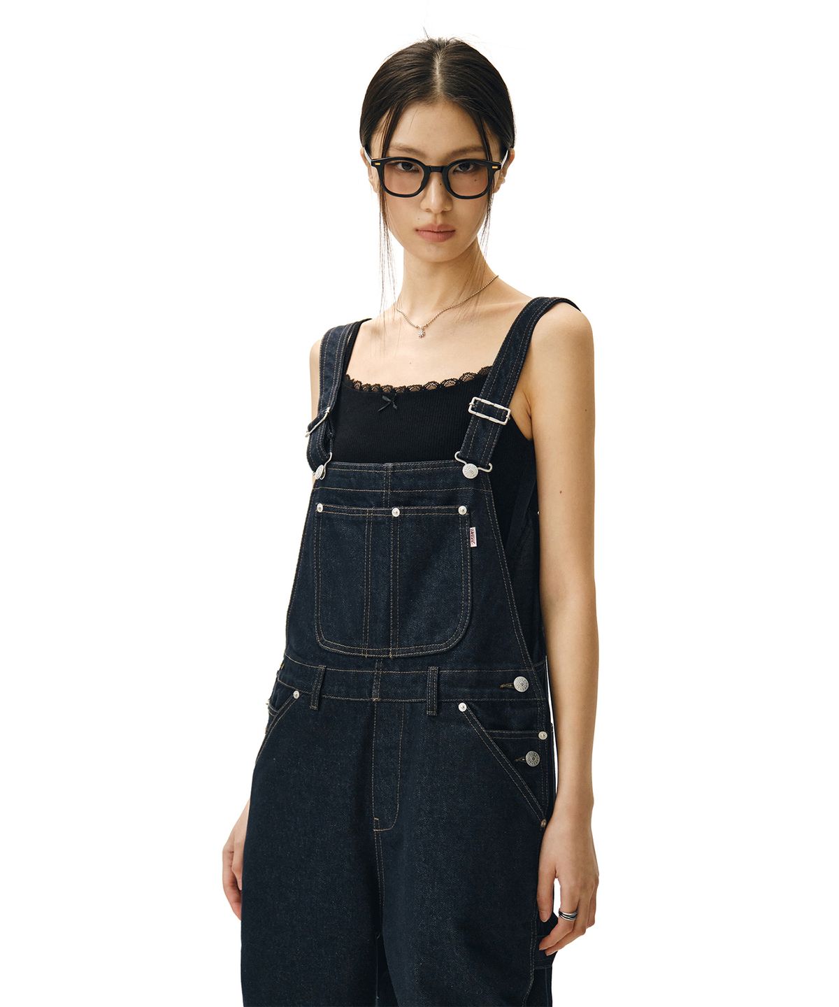 데케트 우먼(DECET WOMEN) Signature Bib Overalls DCWOP001CPINDIGO