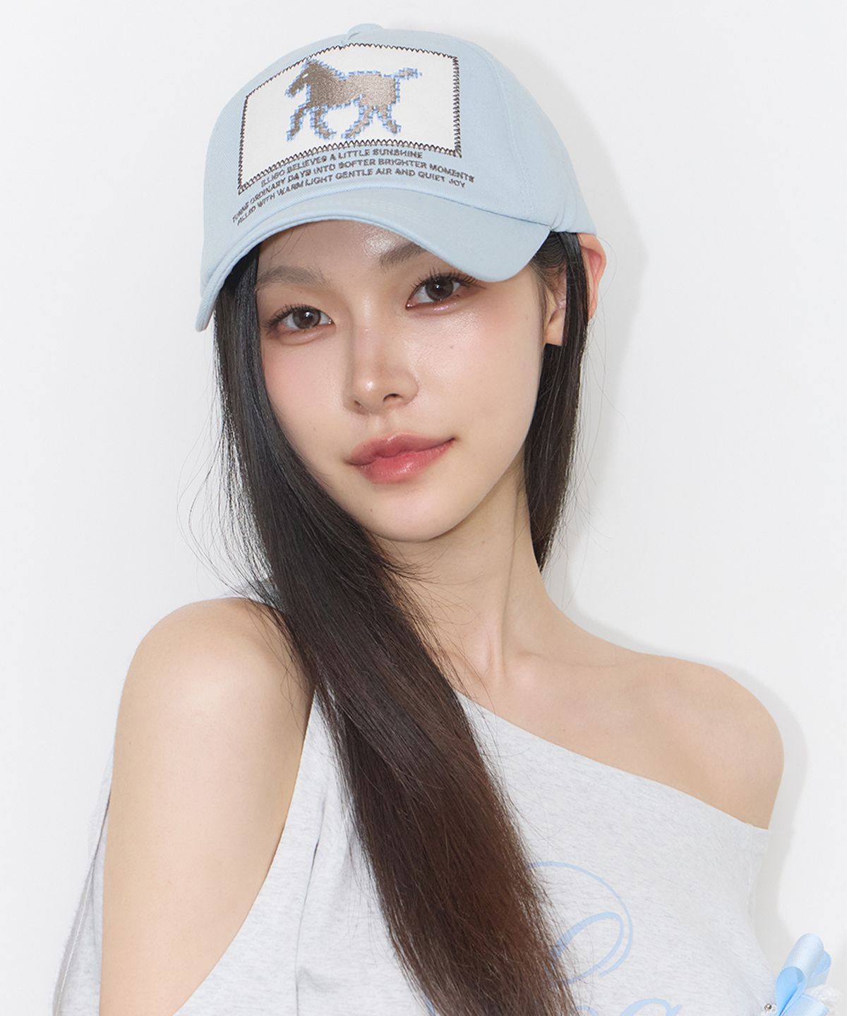 일리고(ILLIGO) 포니 패치 볼 캡 블루