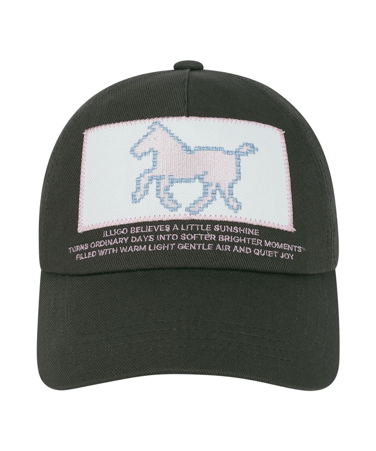 일리고(ILLIGO) 포니 패치 볼 캡 차콜