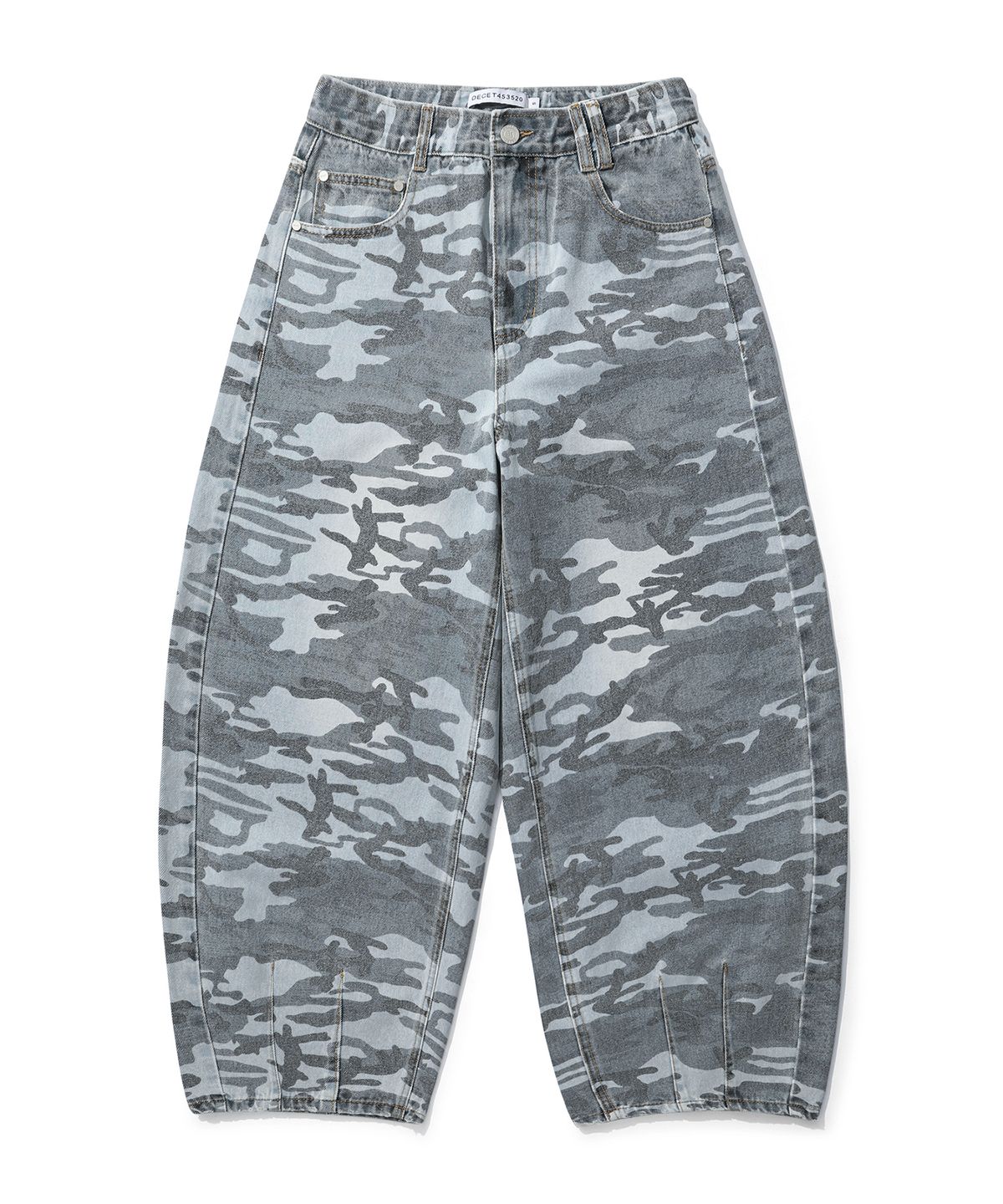 데케트 우먼(DECET WOMEN) Camouflage Barrel Jeans DCWPT020LIGHTBLUE