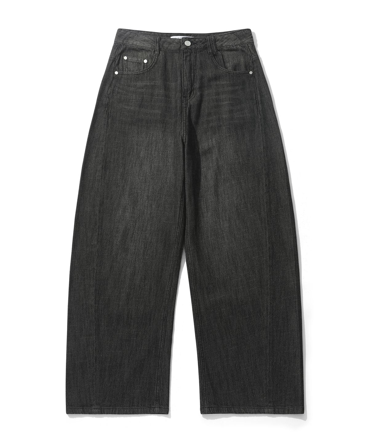 데케트 우먼(DECET WOMEN) [린넨라이크]Linen Like Barrel Jeans DCWPT029BLACK