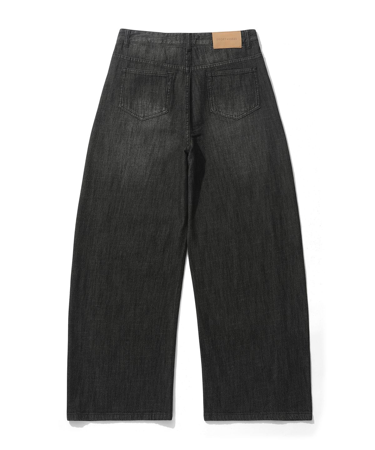 데케트 우먼(DECET WOMEN) [린넨라이크]Linen Like Barrel Jeans DCWPT029BLACK