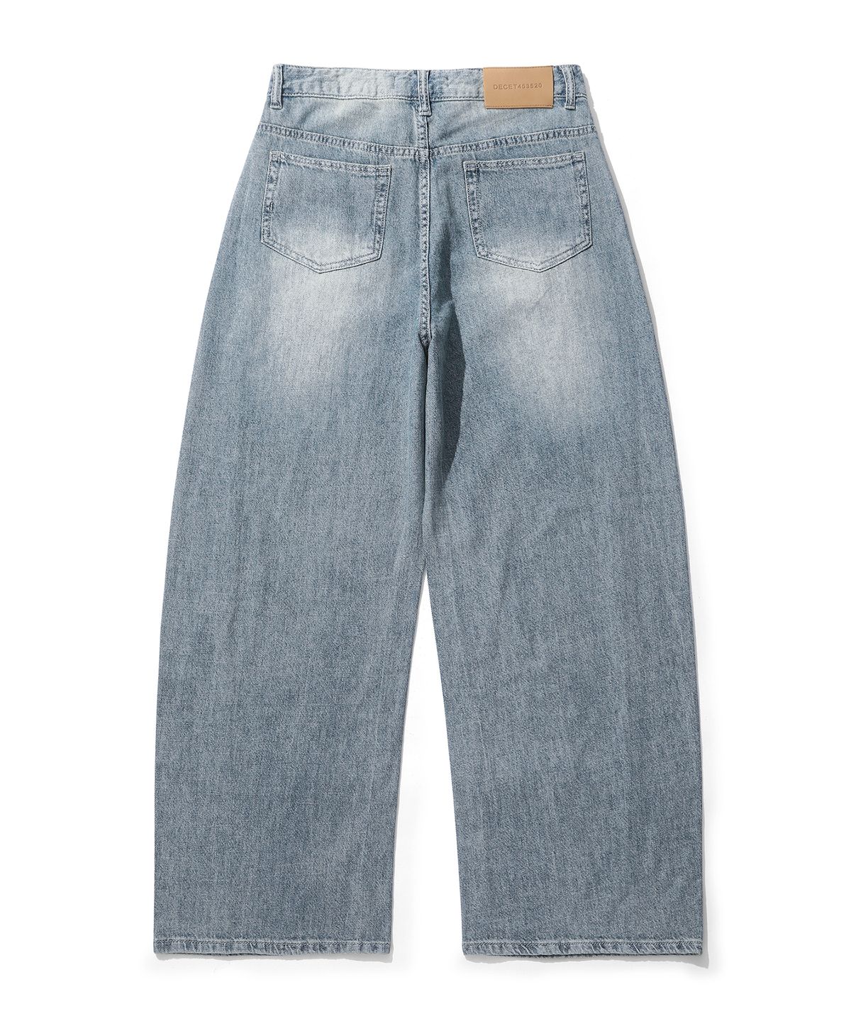 데케트 우먼(DECET WOMEN) [린넨라이크]Linen Like Barrel Jeans DCWPT029LIGHTBLUE