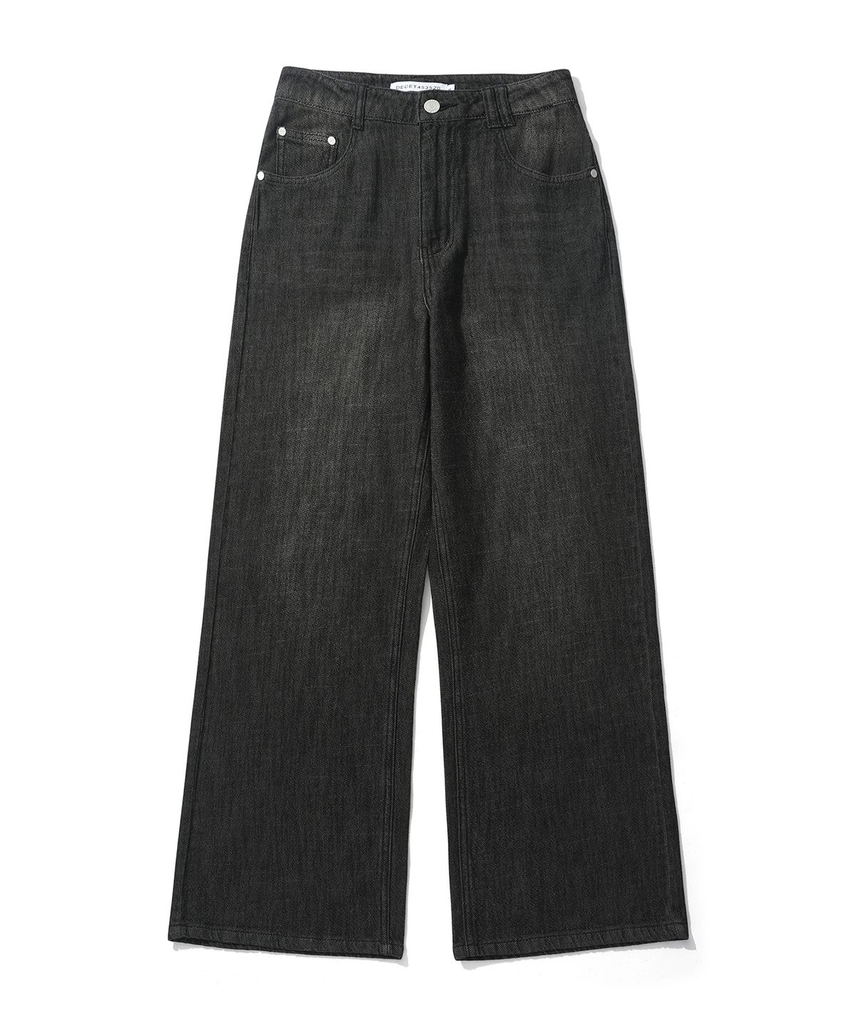 데케트 우먼(DECET WOMEN) [린넨라이크]Linen Like Wide Jeans DCWPT028BLACK