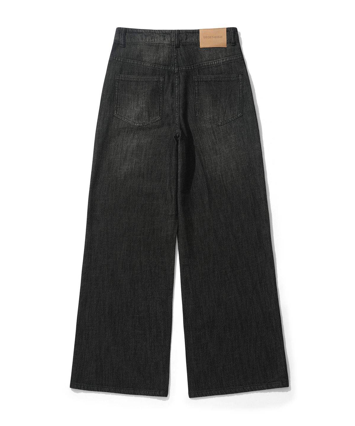 데케트 우먼(DECET WOMEN) [린넨라이크]Linen Like Wide Jeans DCWPT028BLACK