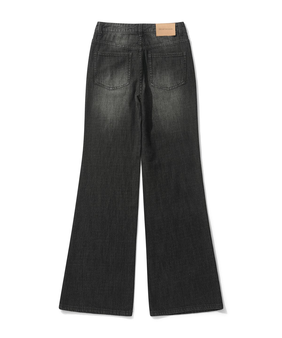 데케트 우먼(DECET WOMEN) [린넨라이크]Linen Like Semi Flared Jeans DCWPT027BLACK