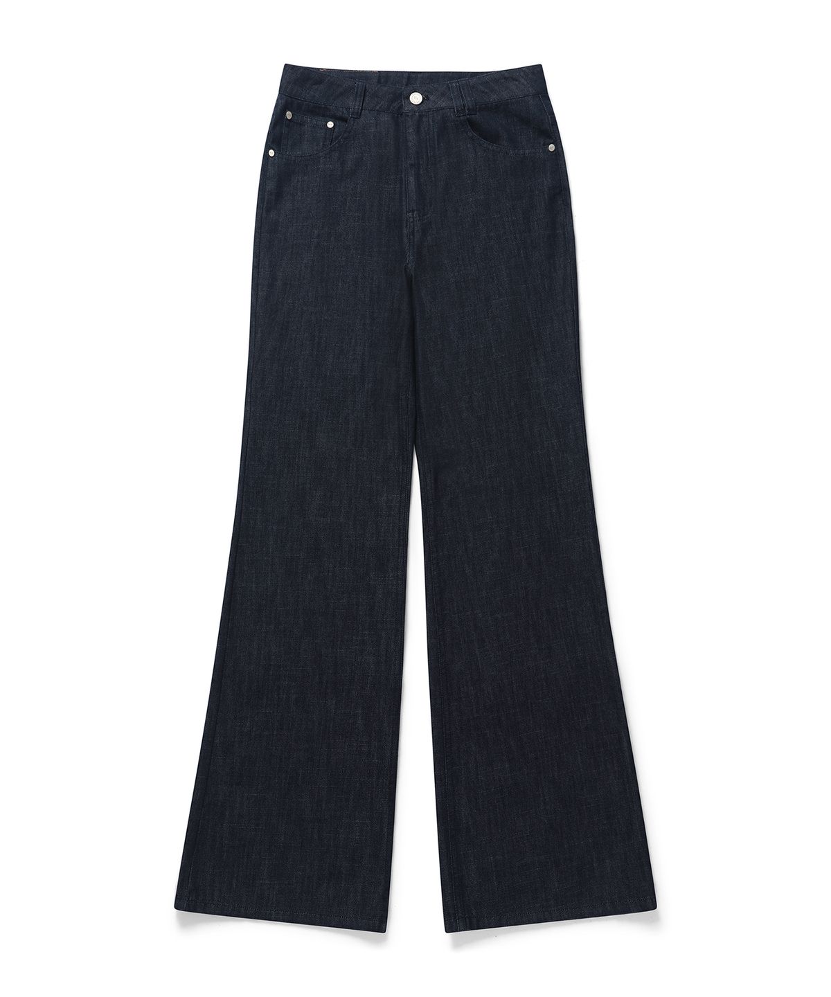 데케트 우먼(DECET WOMEN) [린넨라이크]Linen Like Semi Flared Jeans DCWPT027CPINDIGO