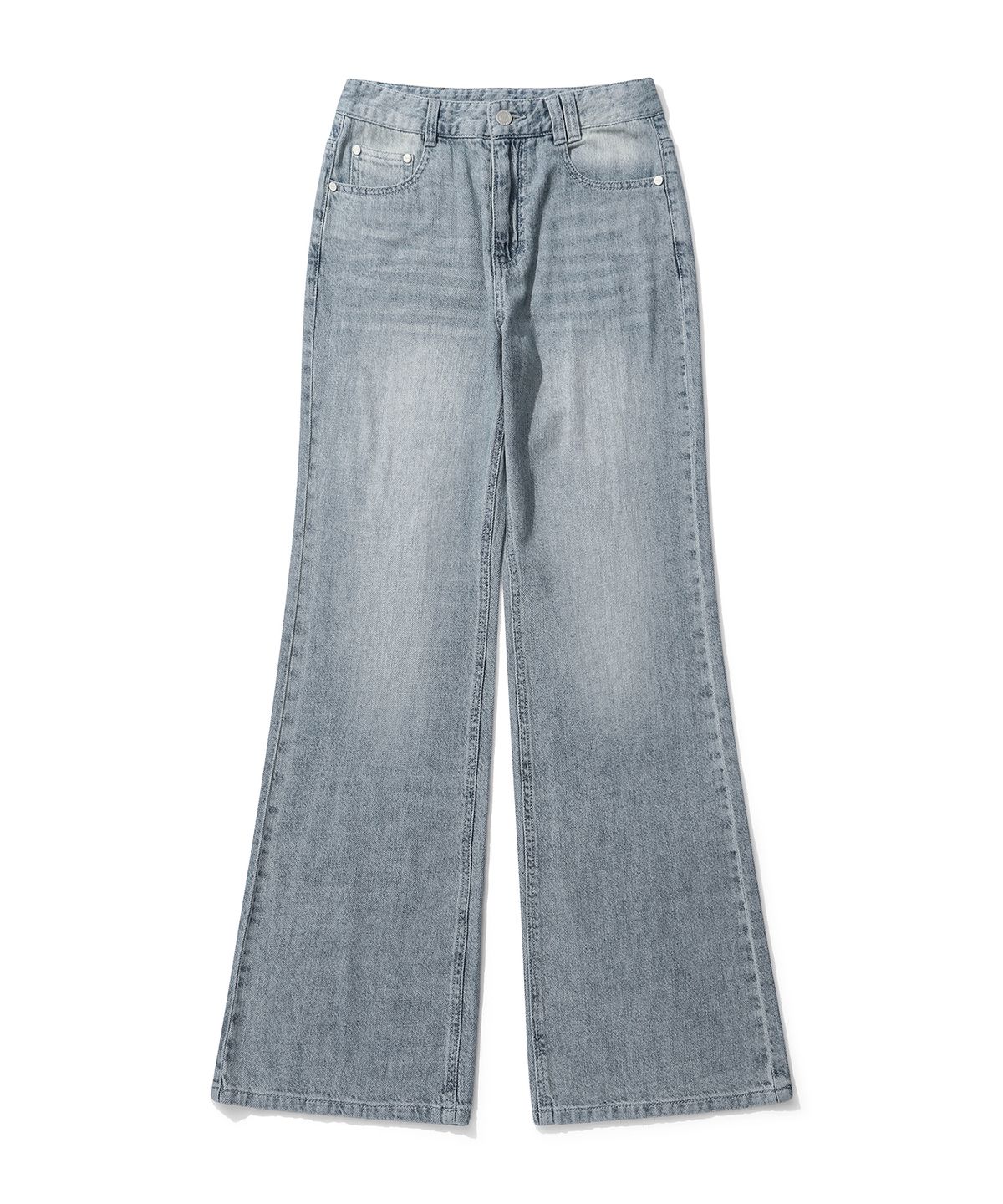 데케트 우먼(DECET WOMEN) [린넨라이크]Linen Like Semi Flared Jeans DCWPT027LIGHTBLUE