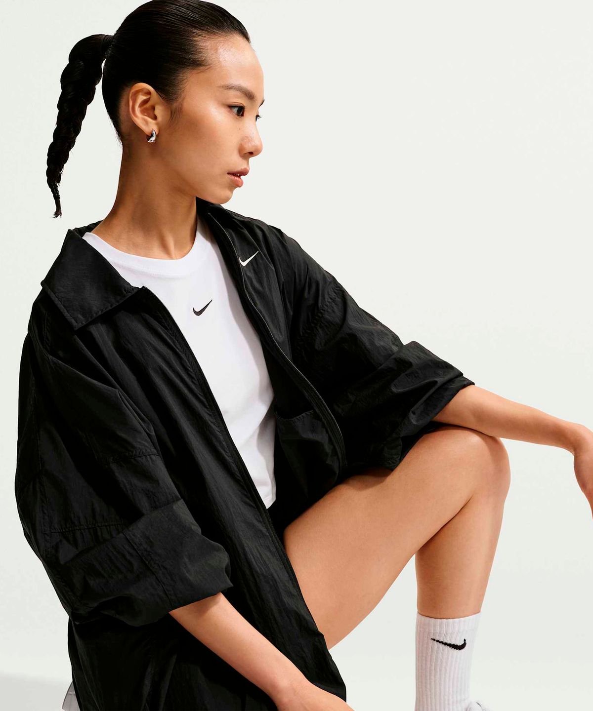나이키(NIKE) 스포츠웨어 오버사이즈 경량 UV 재킷 W - 블랙:세일 / IO1521-010