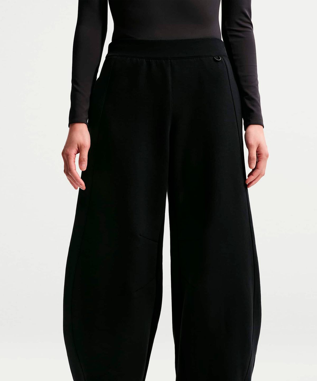 나이키(NIKE) 24.7 임파서블리소프트 하이웨이스트 와이드 레그 팬츠 W - 블랙:다크 스모크 그레이 / IR1933-010