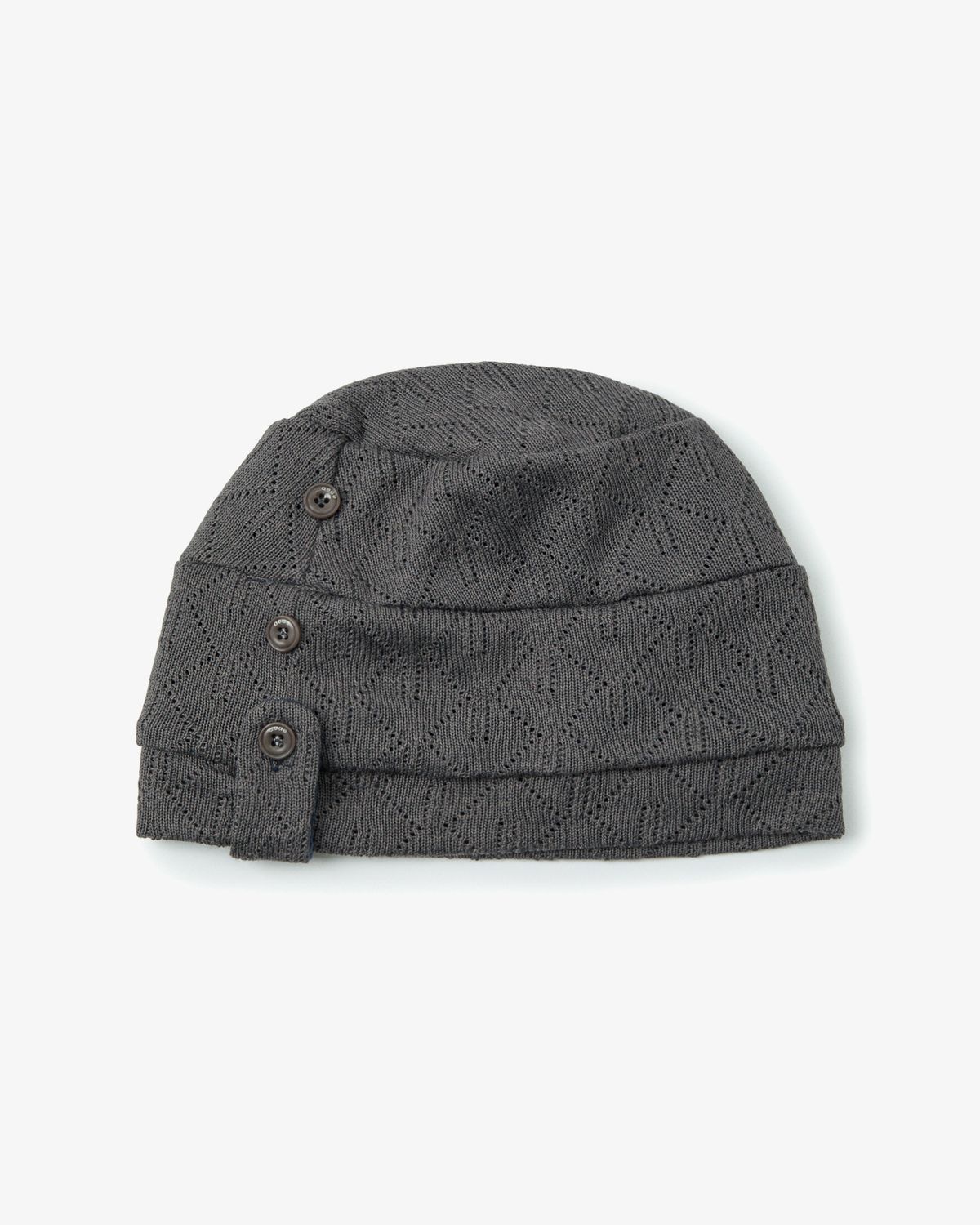 에이이에이이(AEAE) WRINKLED BEANIE [CHARCOAL]